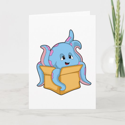 Carte Octopus with Packet. (Devant)