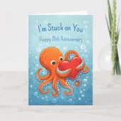 Carte Octupus stuck on you 11th anniversary (Devant)