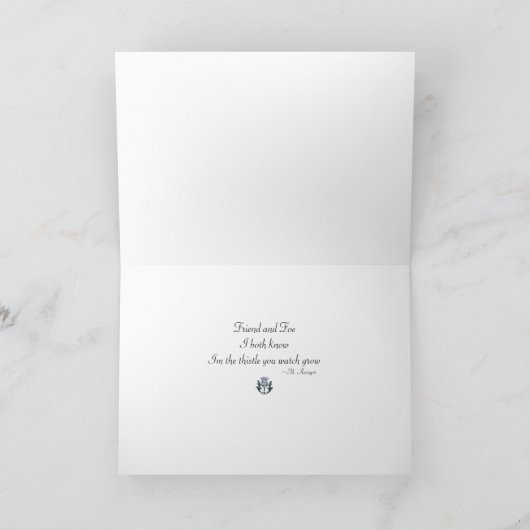 Carte Ode au chardon (Intérieur)