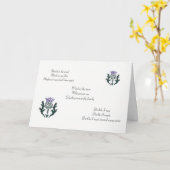 Carte Ode au chardon (Fleur jaune)