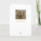 Carte Odilon Redon, Nature morte avec fleurs, Fête des M (Dos)