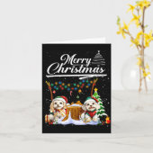 Carte Odle Christmas Tree Lights Decorations Dog Lover X (Fleur jaune)