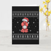 Carte Odle Dog Lovers Men Women Santa Ugly Xmas Sweater (Fleur jaune)