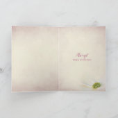 Carte odorat coeur romance avec fleur (Intérieur)