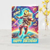 Carte Odyssée de Crypto : Aventure galactique de Doge (Fleur jaune)