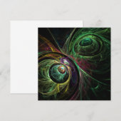 Carte OEil aux yeux Art Abstrait (Devant / Derrière)