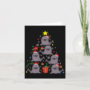 Carte Oeil de mer Ornement de Noël Arbre drôle Mignonne 