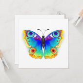 Carte Oeil de paon arc-en-ciel (Devant/Arrière en situation)