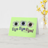 Carte Oeil des yeux ! (Fleur jaune)