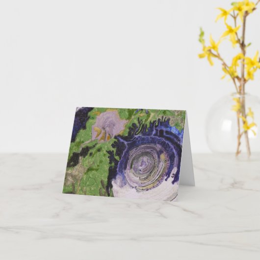 Carte OEil du Sahara (Fleur jaune)