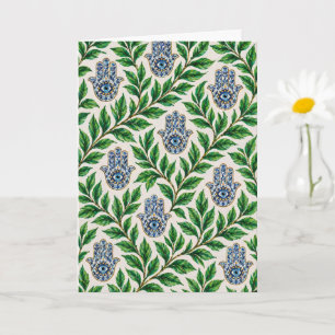 Carte Œil Hamsa Botanique