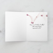 Carte Oeillets d'anniversaire avec vélo (Intérieur)