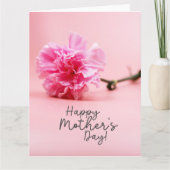 Carte Œillets roses pour Maman à la fête des Mères (Devant)