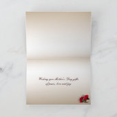 Carte Oeillets rouges à la fête des mères de Brocade (Intérieur)