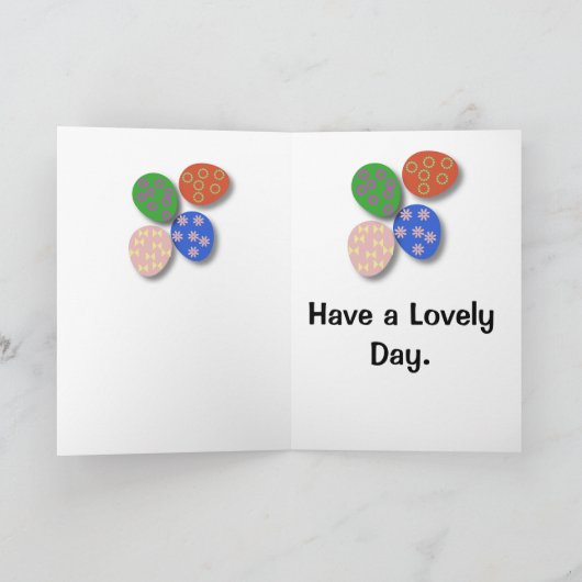 Carte Oeuf coloré (Intérieur)