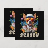 Carte Œuf de Pâques Cerf Saison de Chasse (Devant / Derrière)