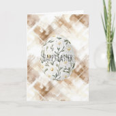 Carte Œuf de Pâques Fleurs de Marguerite (Devant)