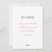 Carte "oeuf doré" de Pâques (Dos)