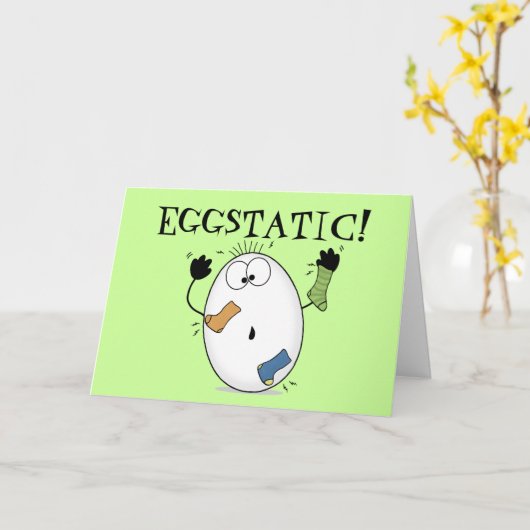 Carte Oeuf Éggstatique-Ecstatique (Fleur jaune)