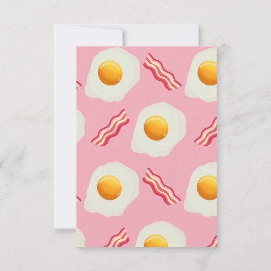 Carte Oeuf frit et Bacon (Dos)