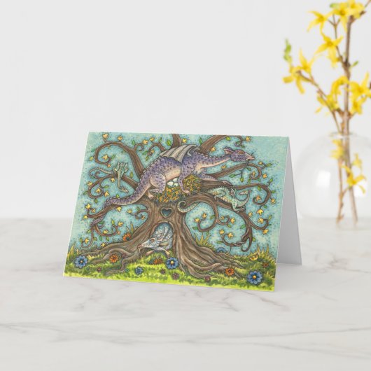 CARTE OEUFS DE DRAGON, FAUTEUILS MÉDIÉVAUX, OEUFS D'IMAG (Fleur jaune)