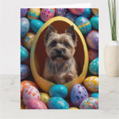 Carte Œufs de Pâques Cairn Terrier (Devant)