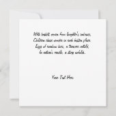 Carte Oeufs de Pâques et lapin de Pâques (Dos)