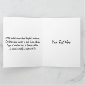 Carte Oeufs de Pâques et lapin de Pâques (Intérieur)