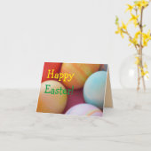 Carte OEufs de Pâques faits maison (Fleur jaune)