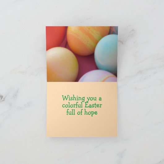 Carte OEufs de Pâques faits maison (Intérieur)