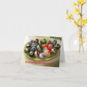 Carte Œufs de Pâques hongrois (Fleur jaune)