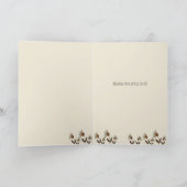 Carte Oeufs de Pâques Lapin Folk Mignonne Inspirivée (Intérieur)