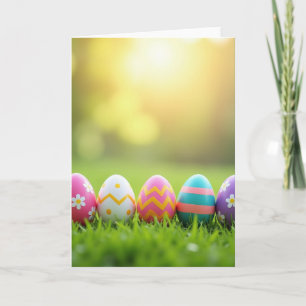 Carte Œufs de Printemps Peints
