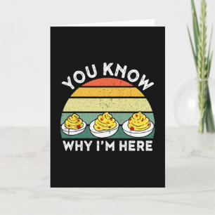 Carte Œufs Dévils Vous Savez Pourquoi Je Suis Là Thanksg