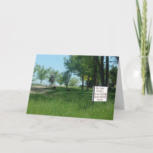 Carte OEufs organiques à base d'herbes (Devant)