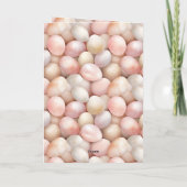 Carte Œufs roses pêche de Pâques (Dos)
