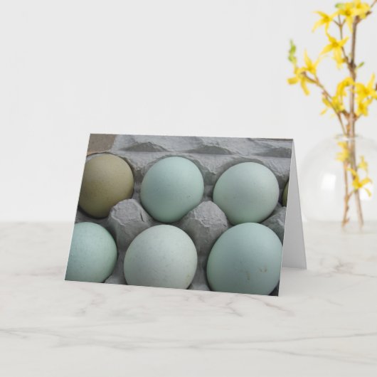 Carte Oeufs verts (Fleur jaune)