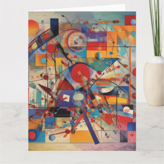 Carte Œuvre d'art abstrait moderne