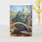 Carte OEuvre d'art Claude Monet - Le Château de Dolceacq (Fleur jaune)