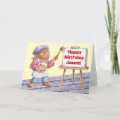 Carte Oeuvre d'art d'anniversaire (Devant)