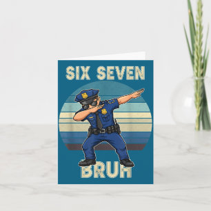 Carte Œuvre d'art Vintage 67 Meme Six Seven