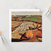 Carte Oeuvre de Grant Wood, Paysage (Devant/Arrière en situation)