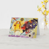 Carte OEuvre d'expressionniste abstraite moderne de Kand (Fleur jaune)