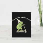 Carte Off To Commit Grandma Foolery Funny Frog Meme  (Devant)