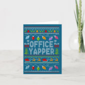 Carte Office Yapper Ugly Sweater Christmas  (Devant)