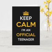 Carte Officiel Un Cadeau Adolescent (Fleur jaune)