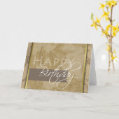 Carte officielle de voeux d'anniversaire heureuse (Fleur jaune)