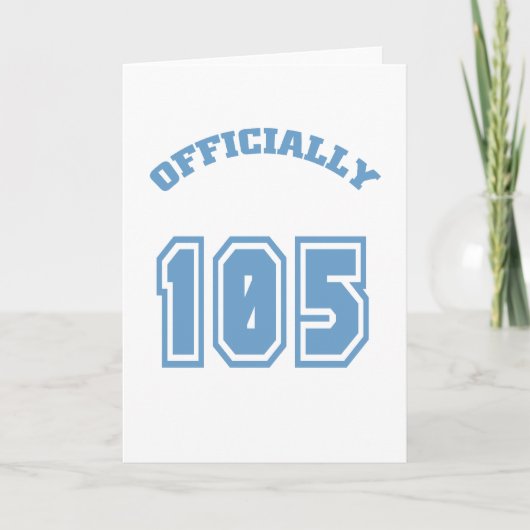 Carte Officiellement 105 (Devant)