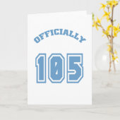 Carte Officiellement 105 (Fleur jaune)