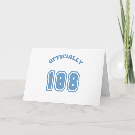 Carte Officiellement 108 (Devant)